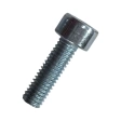 Винт 5х16 мм класс прочности 12.9 DIN 912, полная резьба, оцинкованный