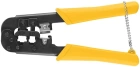 Кримпер для обжмма разъемов RJ11. RJ12. RJ45. пластик.ручки. 190 мм