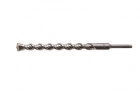 Бур по бетону Cobalt W-tip, двойная спираль, SDS-Plus, 22х310 мм Denzel 