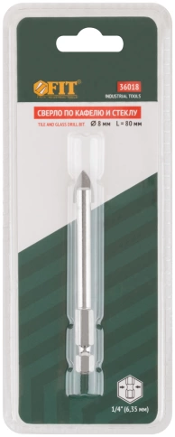 Сверло по кафелю шестигранный U-хвостовик под биту, фото 17