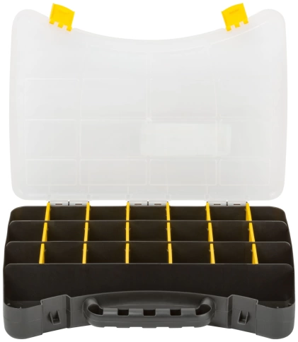 Ящик для крепежа (органайзер) с защелкой 12" (30х22,5х4,5 см) фото 3