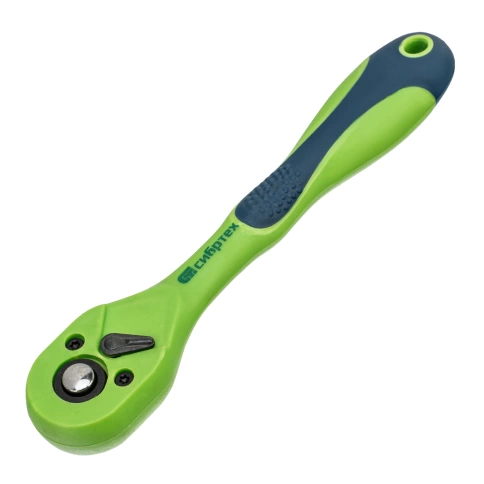 Ключ-трещотка двухкомпонентная рукоятка 1/2" Сибртех фото 1