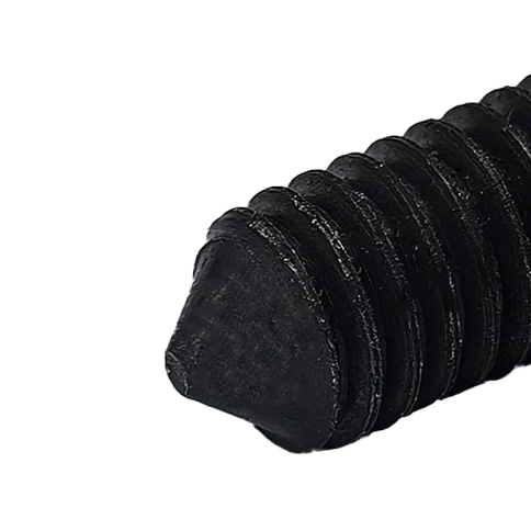 Винт установочный с внутр. шестигранником 6х5 мм, класс прочности 12.9 DIN 914 черный фото 2