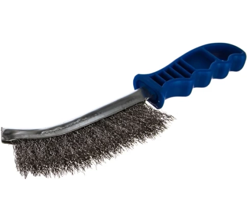 Щетка металлическая нержав. проволока пластик. рук. Барс фото 1