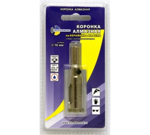 Коронка по керамике и кафелю, алмазная с центрир.сверлом  фото 55