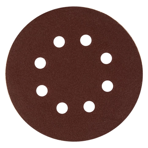 Круг абразивный перфорированная на ворсовой основе под "липучку" 125 мм Р220 5 шт  Matrix  фото 1