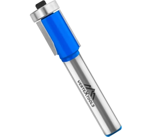 Фреза для выборки заподлицо с нижним подшипником DxHxL:19х25,6х72 мм хвостовик 12 мм фото 1