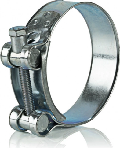 Хомут одноболтовый силовой металл 227-239 мм, 2 шт. фото 4