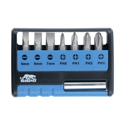 Набор бит с магнитным держателем CrV, 8шт. Барс фото 1