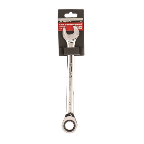 Ключ комбинир.трещоточный зеркальный хром CrV Matrix фото 14