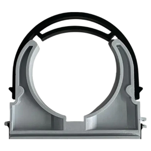 Крепеж-клипса для трубы с фиксатором d63 мм фото 1