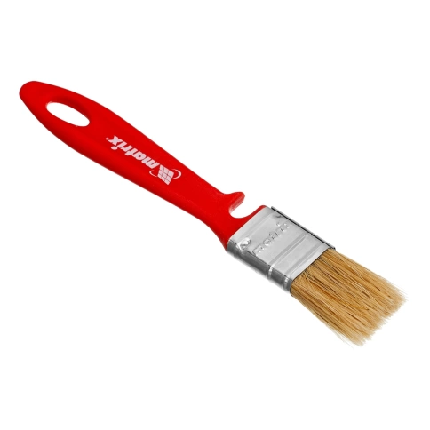 Кисть флейцевая для эмалей натуральная щетина 25х10 мм пластик.рук. Мatrix фото 1