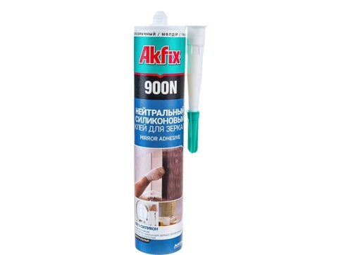 Силикон для зеркал прозрачный Akfix 900N 280 мл фото 1
