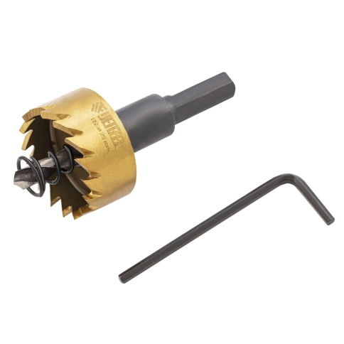 Коронка по металлу HSS нитридтитановое покрытие Denzel фото 4