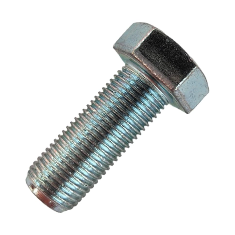 Болт М16х1,5х40 мм класс прочности 10.9 DIN 961, полная резьба, оцинкованный фото 1