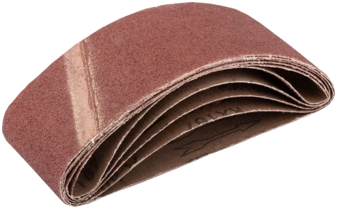 Ленты шлифовальные бесконечные, водостойкие, тканевая основа, 75 х 457 мм, 5 шт. Р 40 фото 1