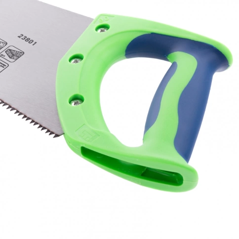 Ножовка по дереву Зубец, двухкомп.рук.,зуб 2D, каленый зуб, 7 TPI 350мм Сибртех фото 3