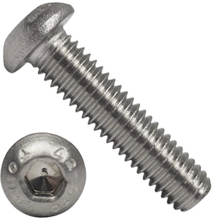 Винт нержавеющий под шестигранник 8х20 мм 7380 ,10 шт. фото 1