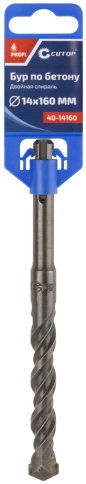 Бур по бетону CUTOP, Profi, двойная резьба, SDS-Plus, 14х160 мм фото 2