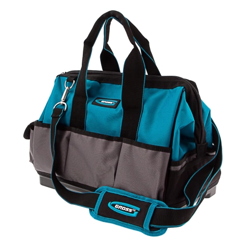 Сумка для инструмента Handwerker 400х225х310мм 26 карманов, наплеч.рем.,пластик.дно Gross фото 1