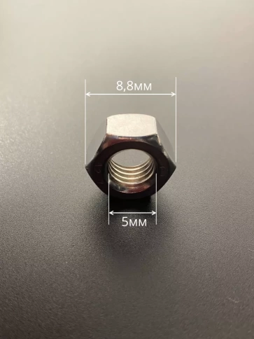 Гайка Нержавеющая М5 DIN 934 А2 шестигранная 50 шт фото 4