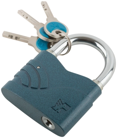 Замок навесной Блюз синий 70х54 мм стальная дужка 10 мм (2759) фото 2