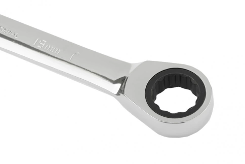 Ключ комбинир.трещоточный зеркальный хром CrV Matrix фото 9