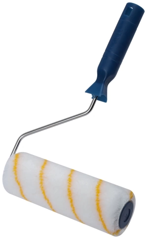 Валик полиакрил/полиэстер/хлопок., с жел.полос., каркас.сист.d 40/60 мм, ворс 6мм, 180мм фото 1