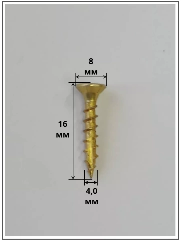 Саморез по дереву потайной Torx 4х16 ЖЦ, 50 шт. фото 2