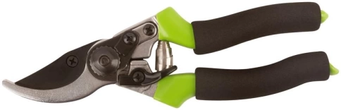 Секатор реж. кромки внахлест тефл. покр. пласт. ручки с мягк. накл. 215 мм фото 1