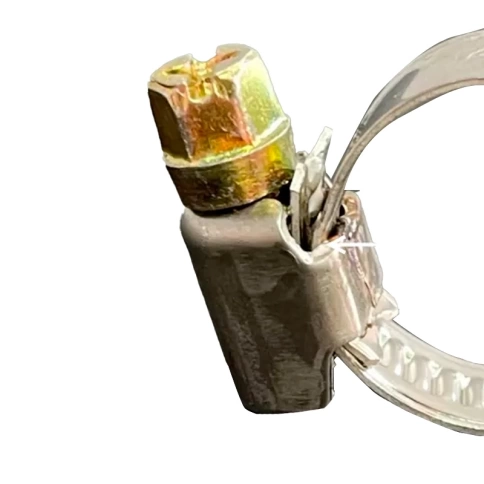 Хомут червячный 10-16/9 мм, нержавеющая сталь W2 фото 2