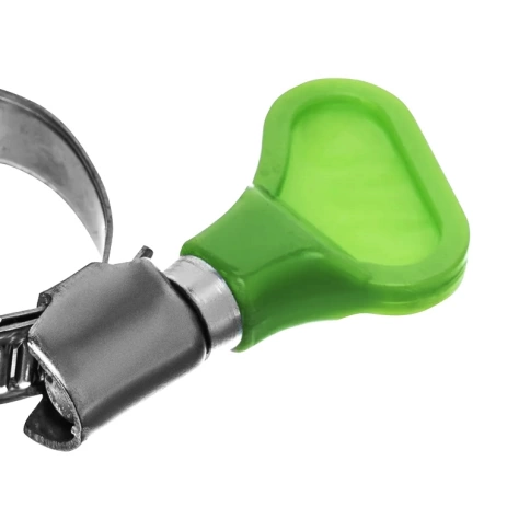 Хомуты металлические, элемент крепления с формой ключа 16-25 мм, оцинкованные фото 2