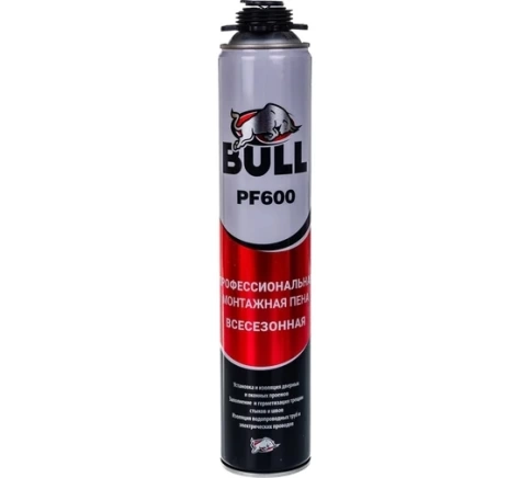 Пена монтажная профессиональная Bull РF600 750 мл 600 гр. фото 1