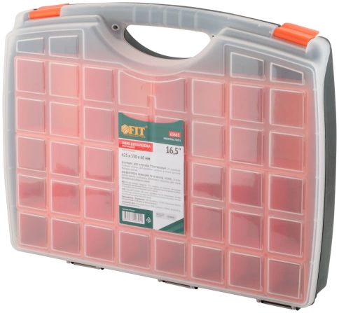 Ящик для крепежа (органайзер) съемные ячейки 16,5" (425х330х60 мм) фото 1