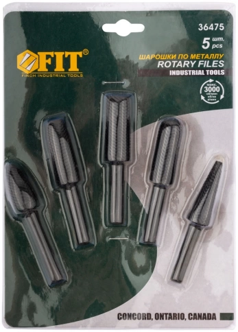 Шарошки стальные по металлу, 5 шт. фото 2