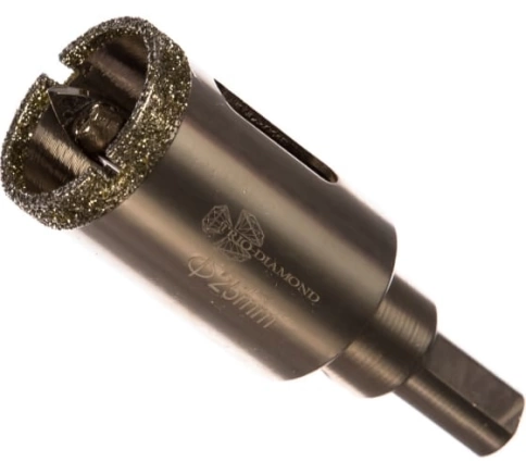 Коронка по керамике и кафелю, алмазная с центрир.сверлом 22 мм  фото 2