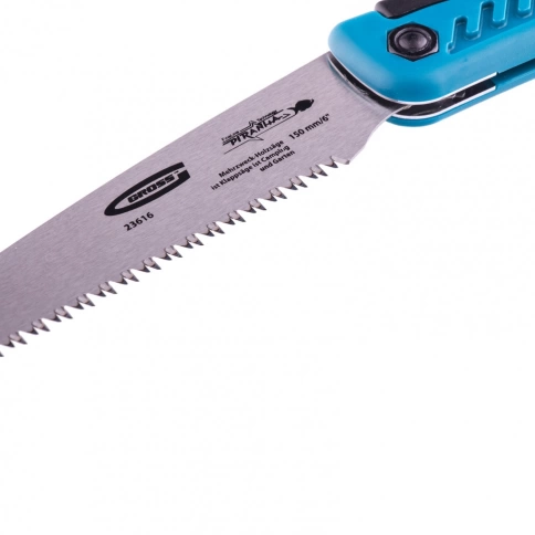 Пила по дереву PIRANHA, складная.,двухкомп.рук.,зуб 3D, подкаленый зуб,  9-10 TPI 150мм Gross фото 3