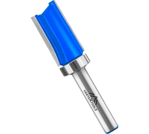 Фреза для выборки заподлицо с верхним подшипником DхHхL:16х30х70 мм хвостовик 8 мм фото 1