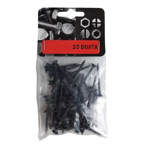 Саморез по гипсокартону 3,5х41 мм крупная резьба, фосфатированный, 50 шт... фото 1