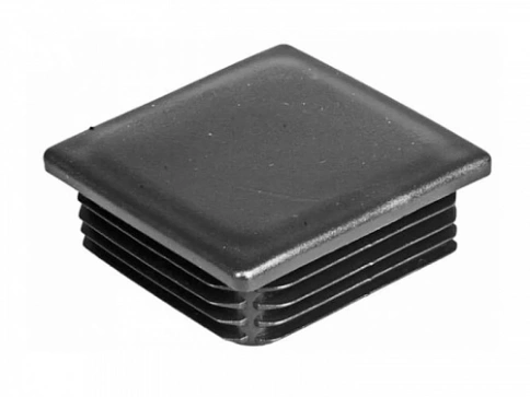 Заглушка для труб квадратная 60х60 мм черная, 10 шт. фото 5
