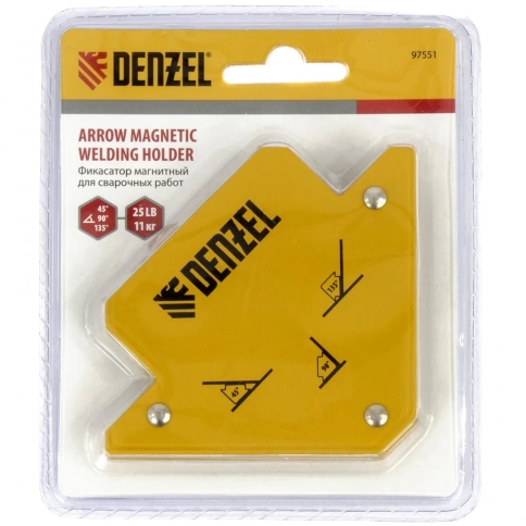 Фиксатор магнитный для сварочных работ усилие 25 LB Denzel фото 2