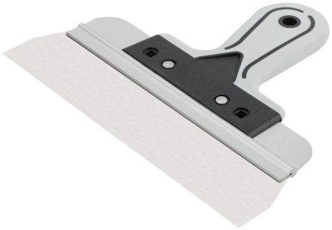 Шпатель фасадный Профи, нержавеющая сталь, прорезиненная ручка 250 мм фото 2