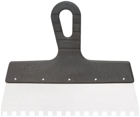 Шпатель фасадный нержавеющий зубчатый 250 мм / зуб 8 мм фото 1