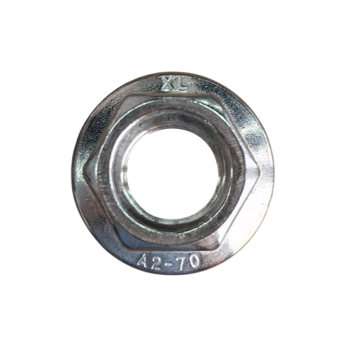 Гайка с фланцем М12 DIN 6923 нержавеющая сталь А2 фото 2