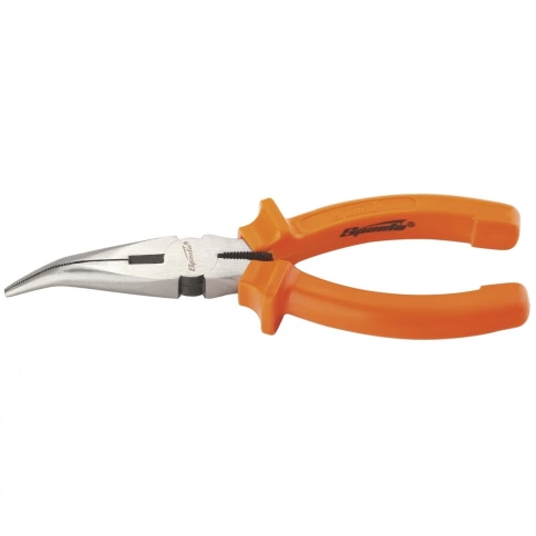 Длинногубцы Classic, изогнутые шлифованные, пластмассовые рукоятки 160 мм Sparta фото 1