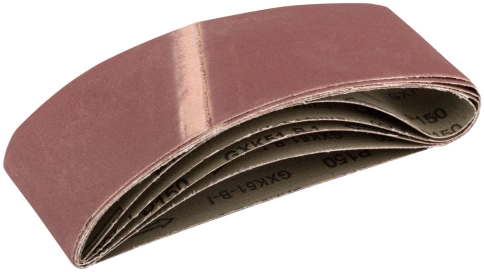 Ленты шлифовальные бесконечные, водостойкие, тканевая основа, 75 х 457 мм, 5 шт. Р 150 фото 1