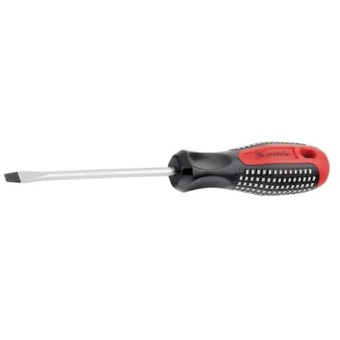 Отвертка Fusion SL8,0x150 мм, CrV, трехкомпонентная рукоятка antislip Matrix фото 1