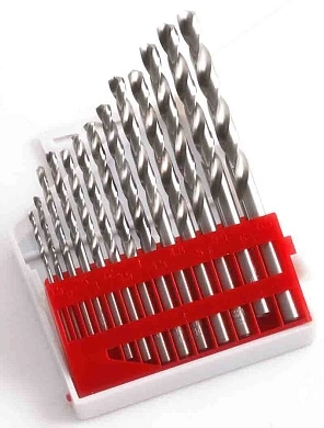 Набор сверл по металлу 1-10 мм 10 шт TIN фото 1