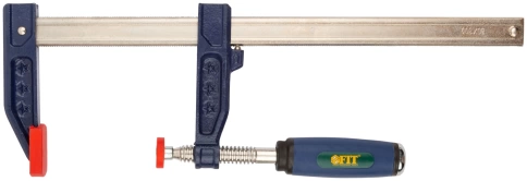 Струбцина тип F усиленная, мягкая ручка 80х300 мм фото 1