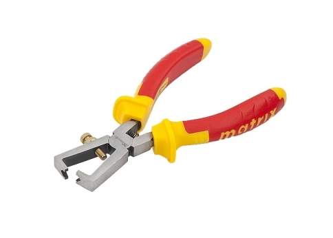 Клещи для снятия изоляции Insulated, двухкомпонентные рукоятки 160 мм Matrix фото 2